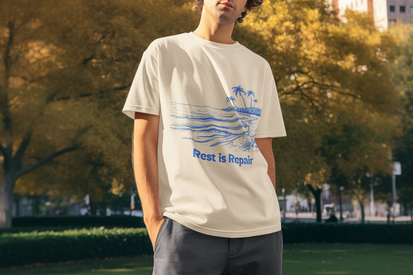 Unisex t-shirt Rest is Repair