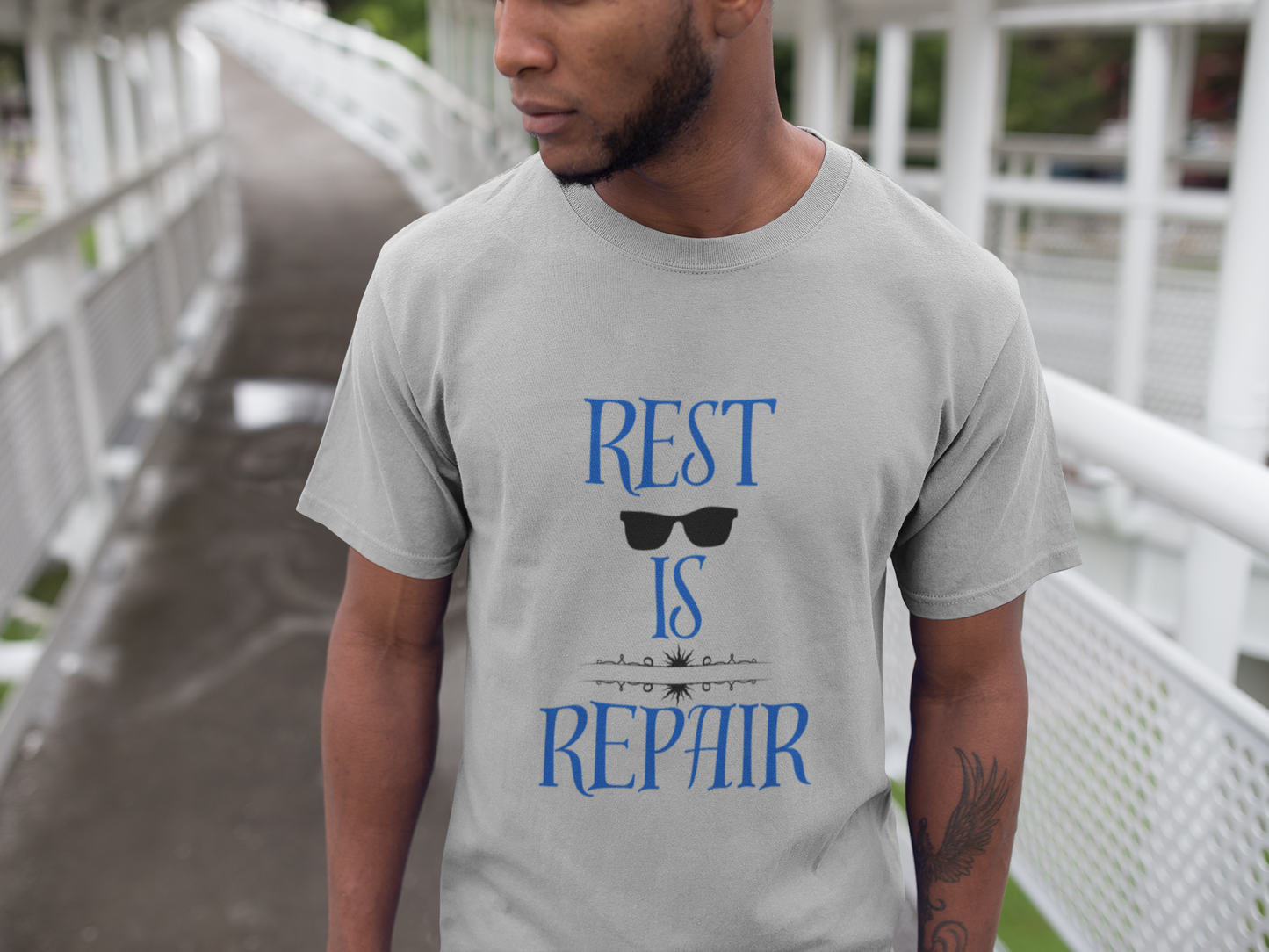 Unisex t-shirt Rest is Repair no.2
