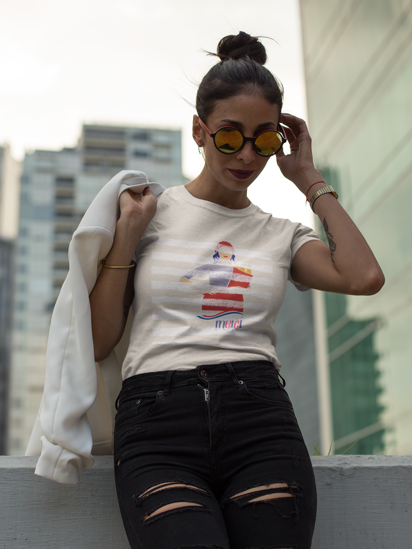 Unisex t-shirt Merci