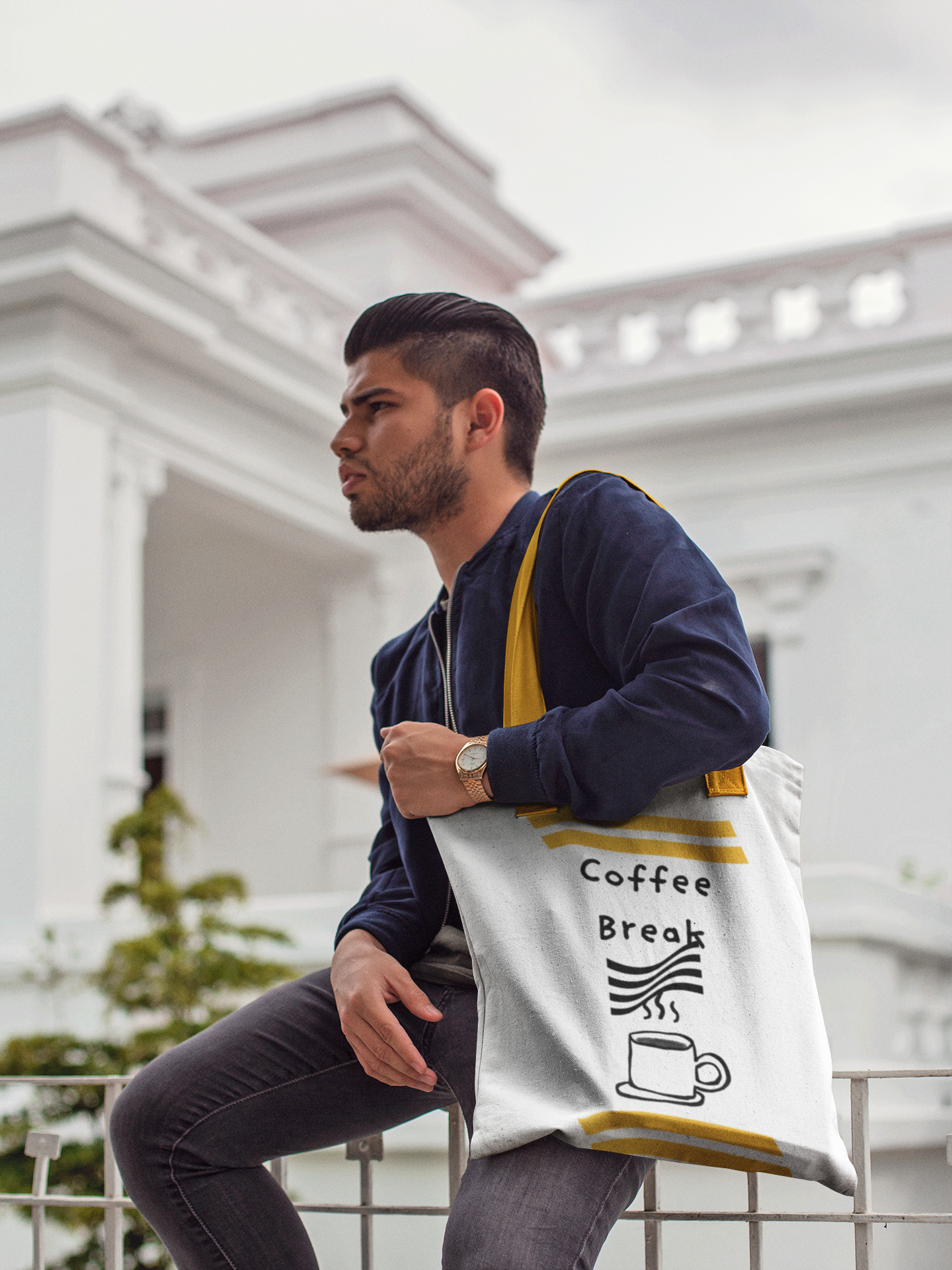 Tote bag Coffee Break