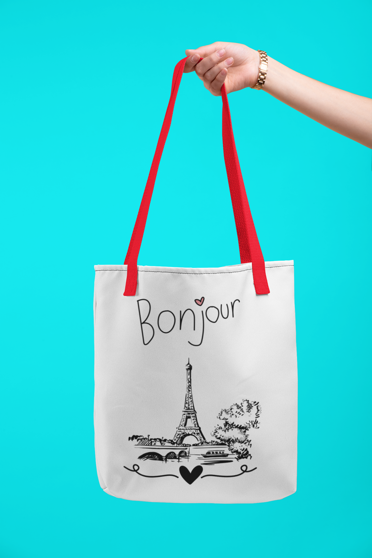 Tote bag Bonjour