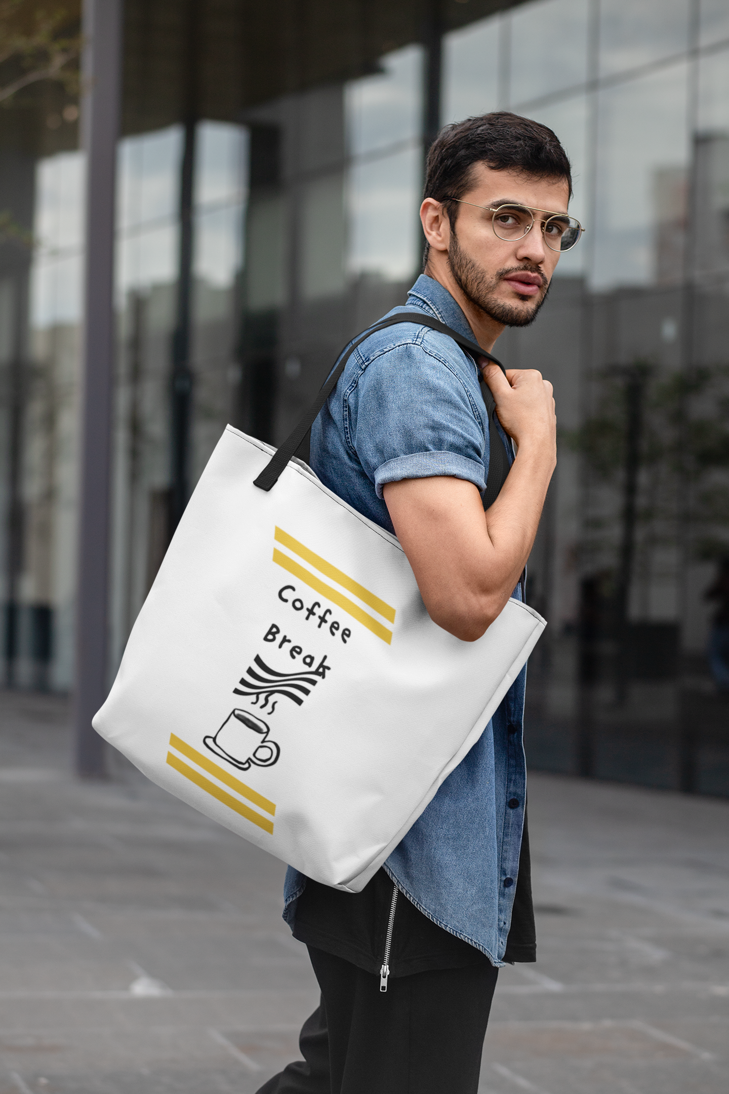 Tote bag Coffee Break