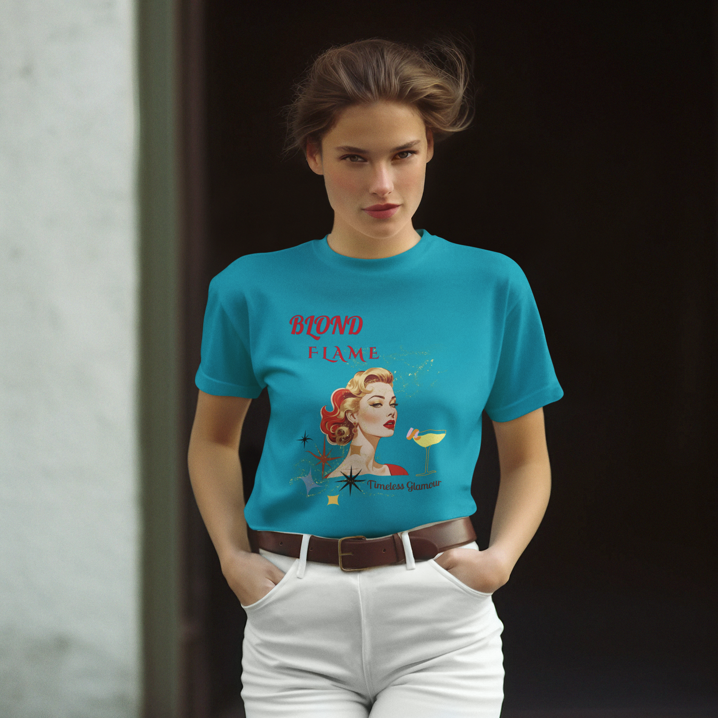Unisex t-shirt Blond Flame