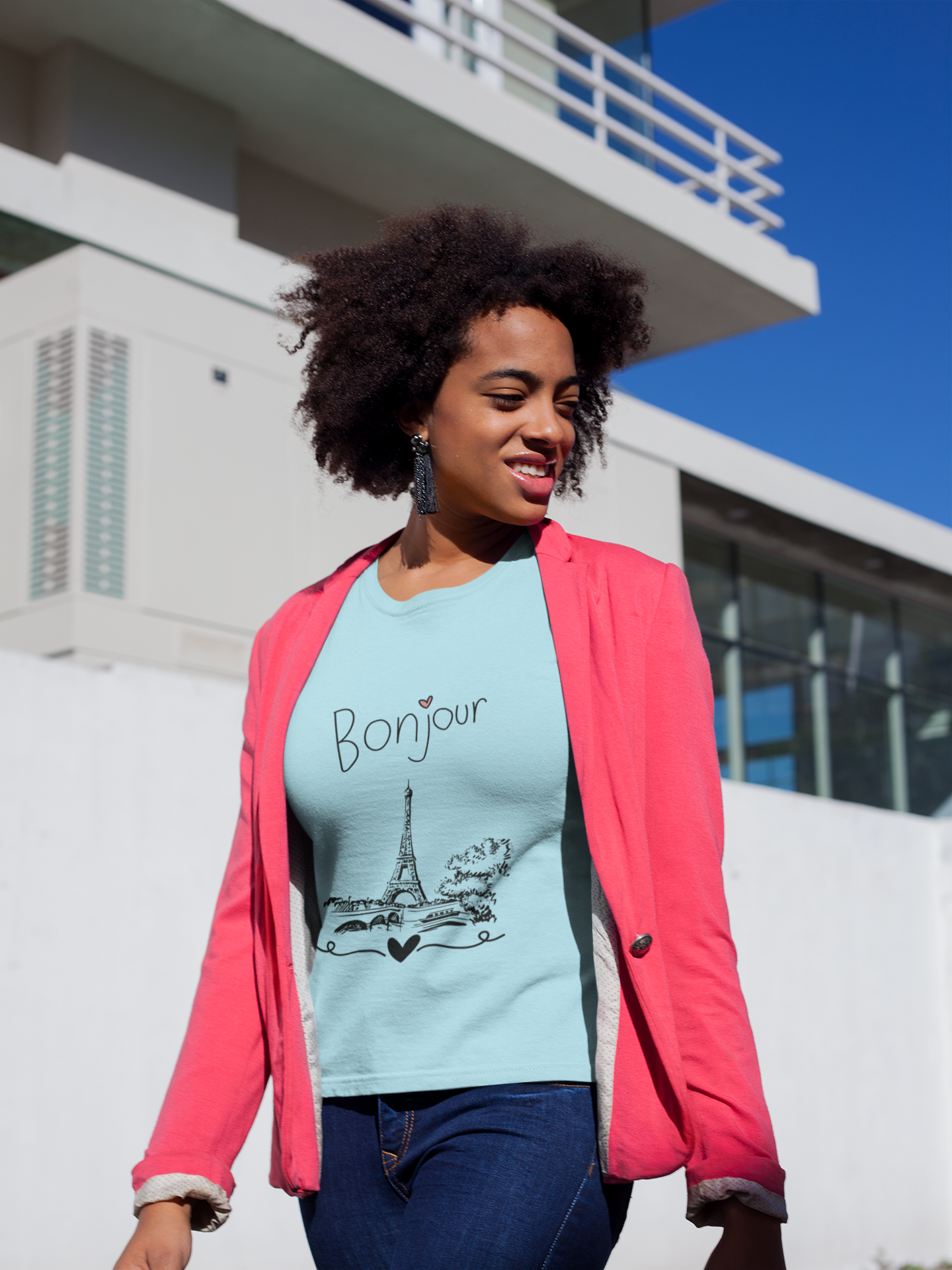 Unisex t-shirt Bonjour