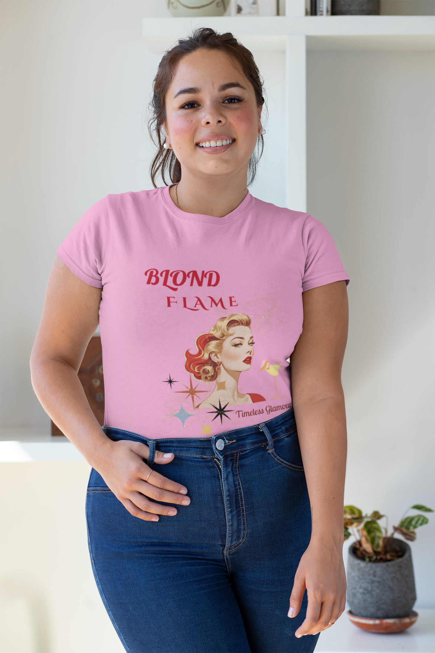 Unisex t-shirt Blond Flame