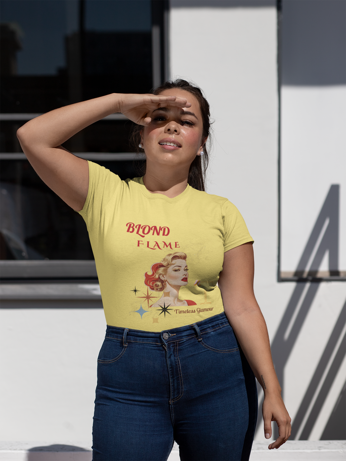 Unisex t-shirt Blond Flame