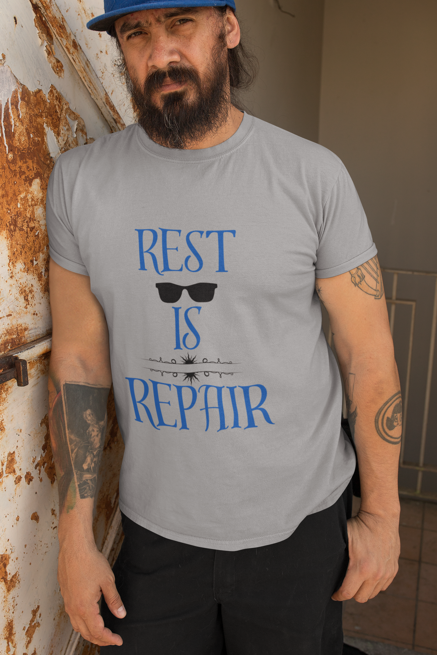 Unisex t-shirt Rest is Repair no.2