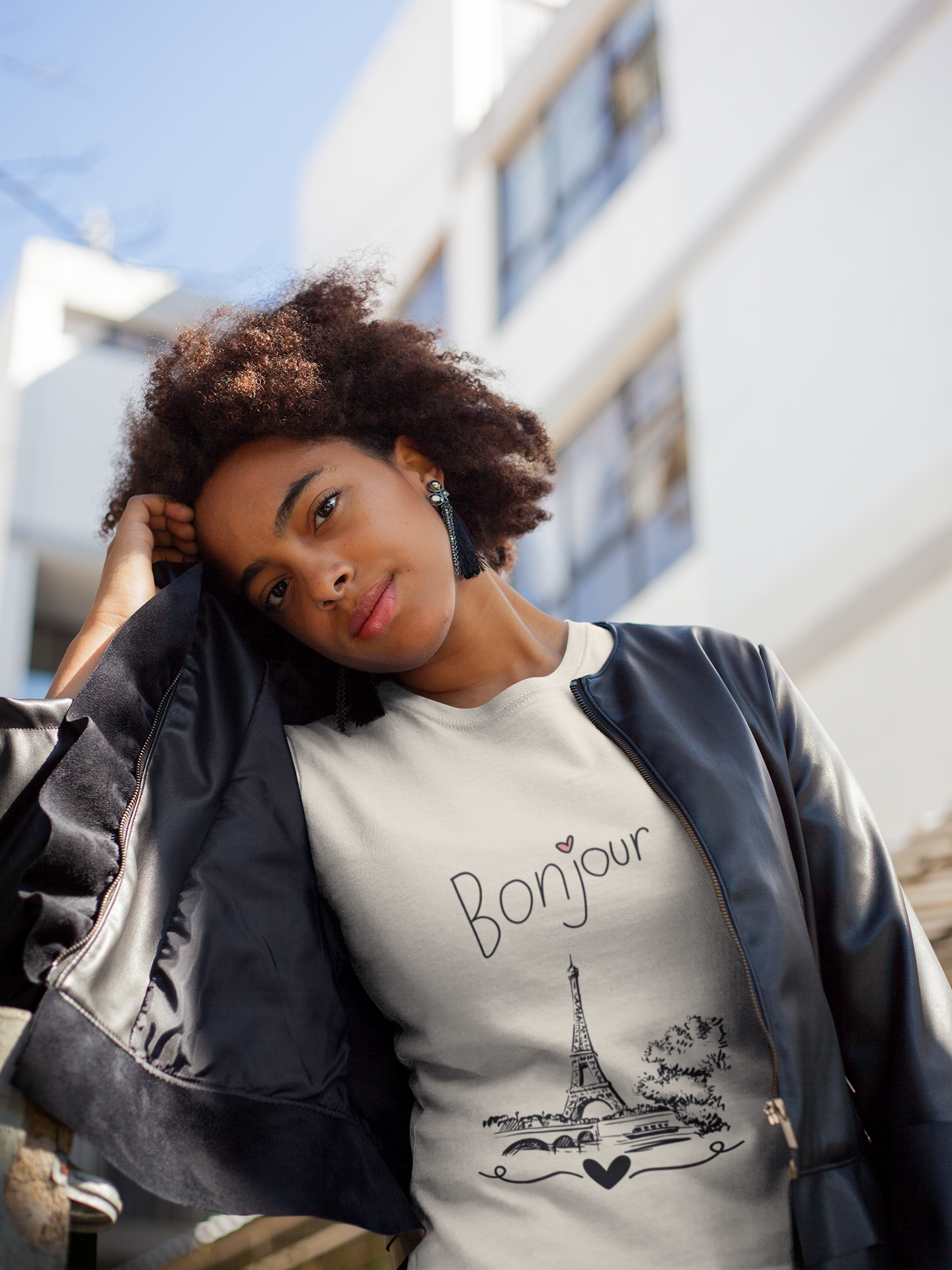 Unisex t-shirt Bonjour