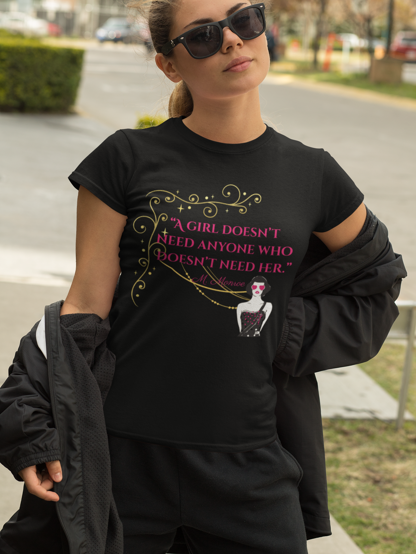 Unisex t-shirt Blonde Flame "Girl"