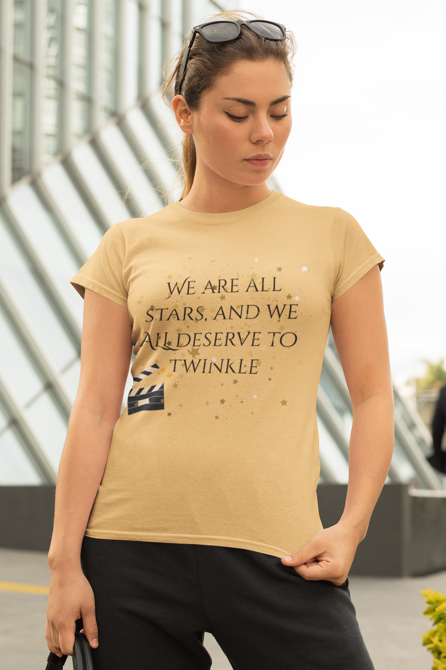 Unisex t-shirt Blonde Flame "Stars"