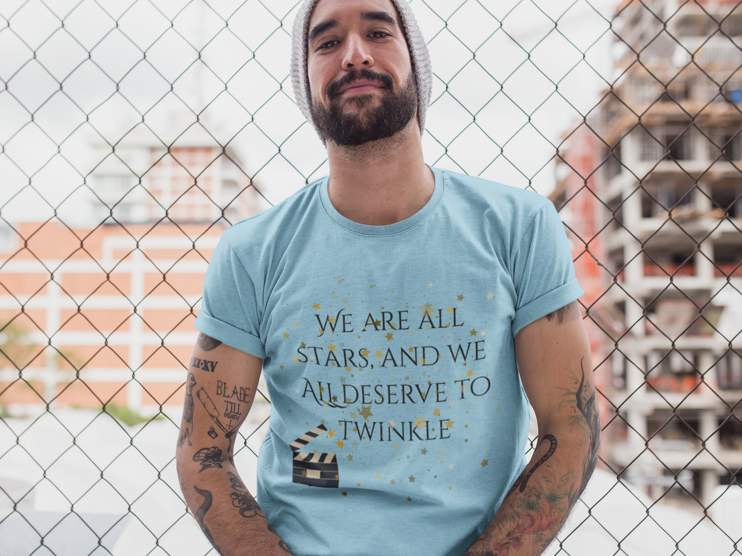 Unisex t-shirt Blonde Flame "Stars"