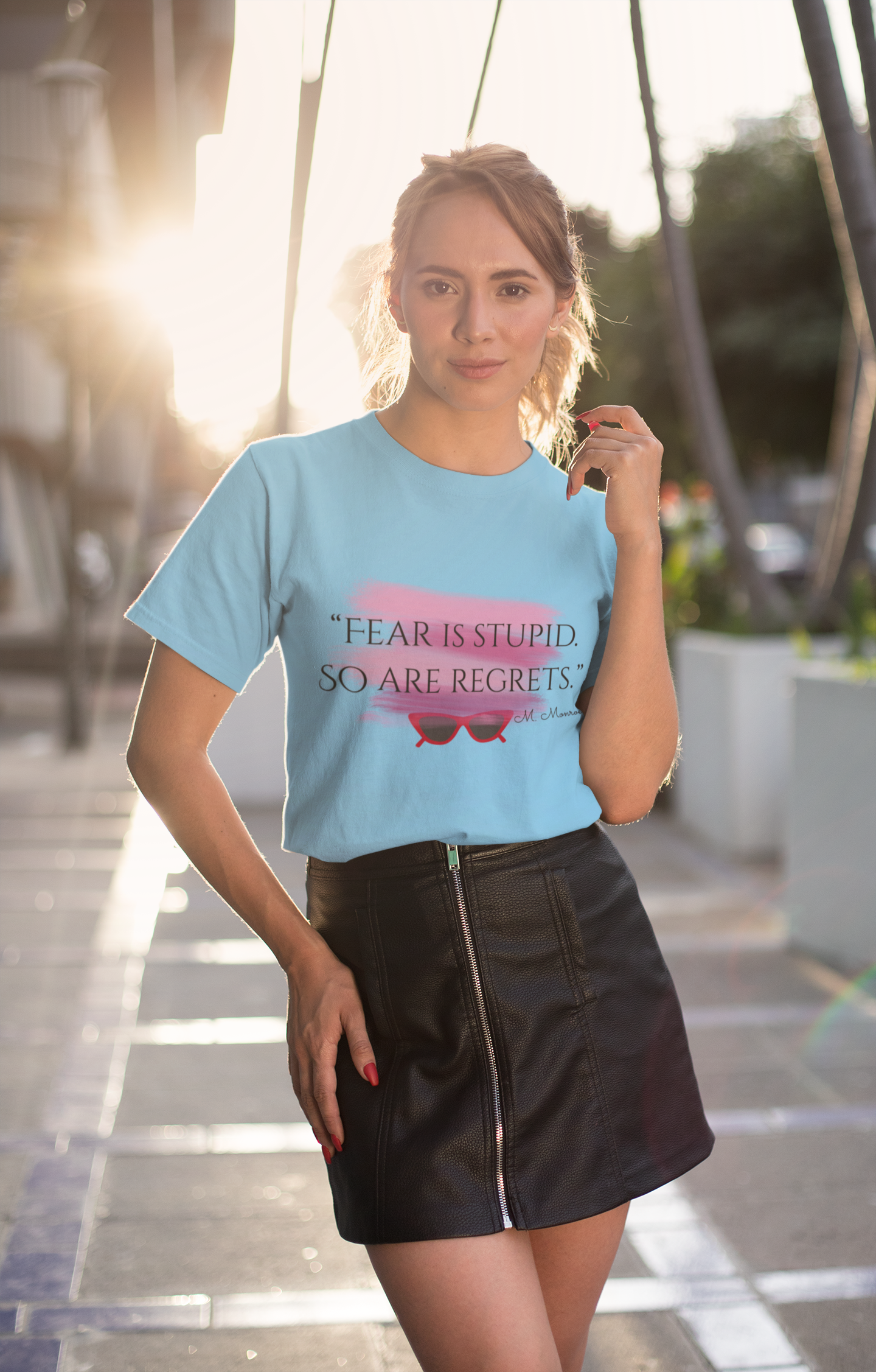 Unisex t-shirt Blonde Flame "Fear"