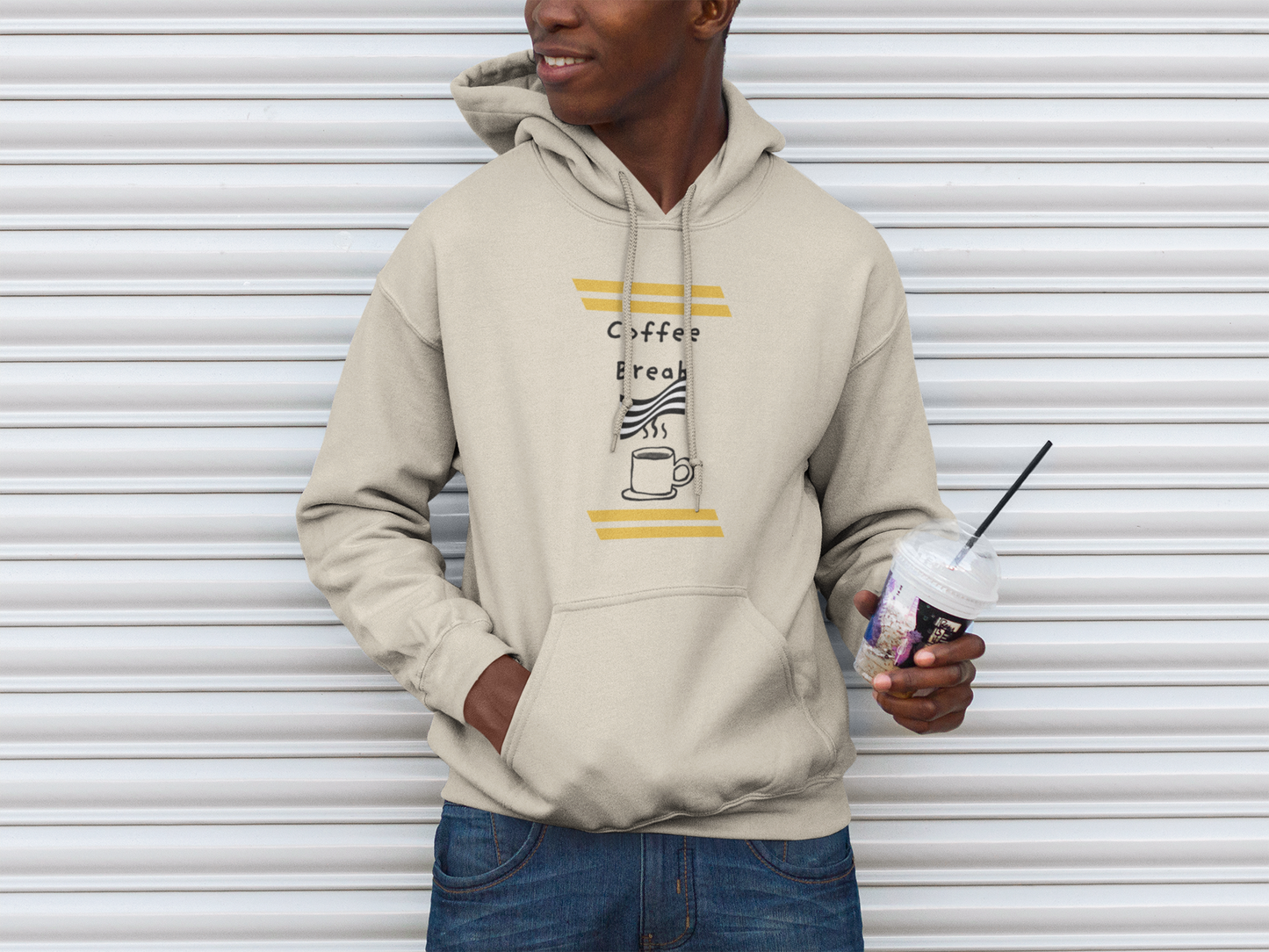 Coffee Break Unisex essential eco hoodie