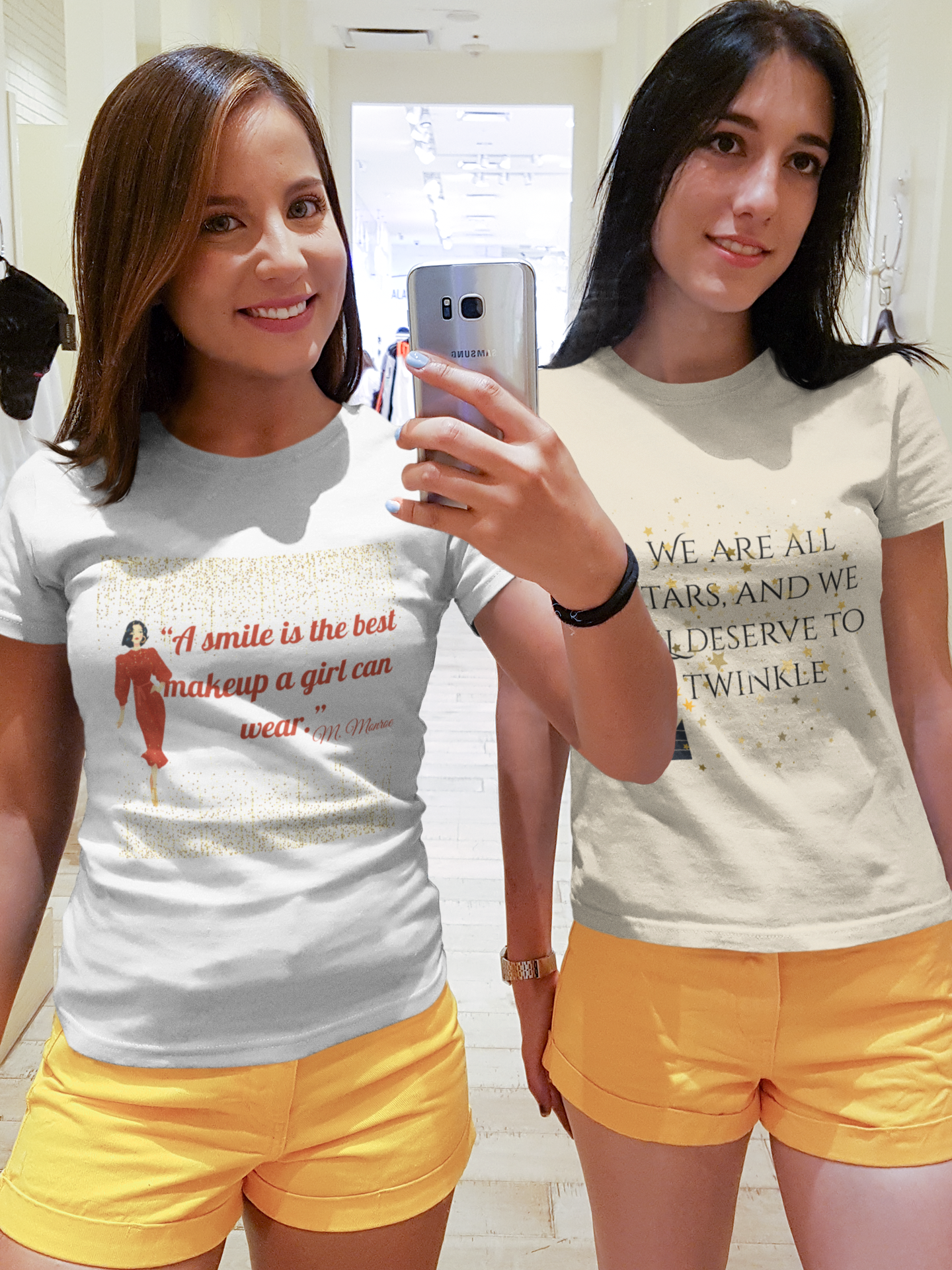 Unisex t-shirt Blonde Flame "Smile"